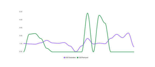 Our carbon impact graph