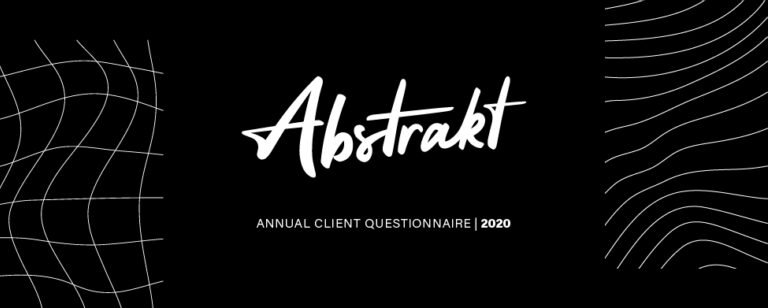 Abstrakt Questionnaire Banner