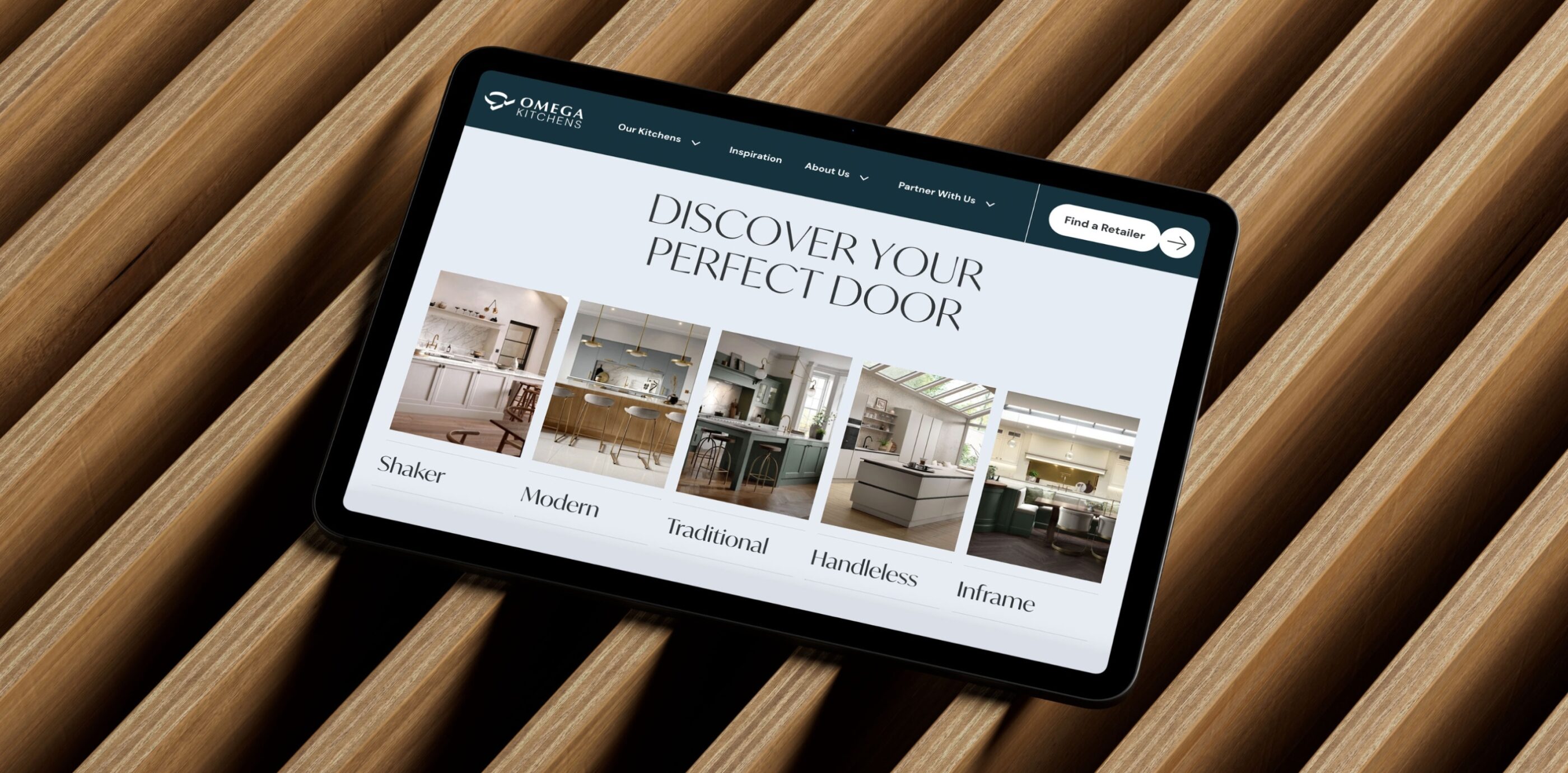 Omega Kitchens Discover Your Perfect Door Component i Pad