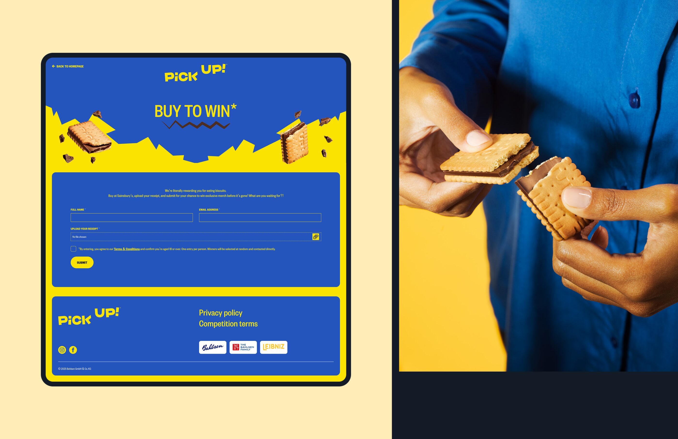 Pi CK UP Buy to Win Form Page Design